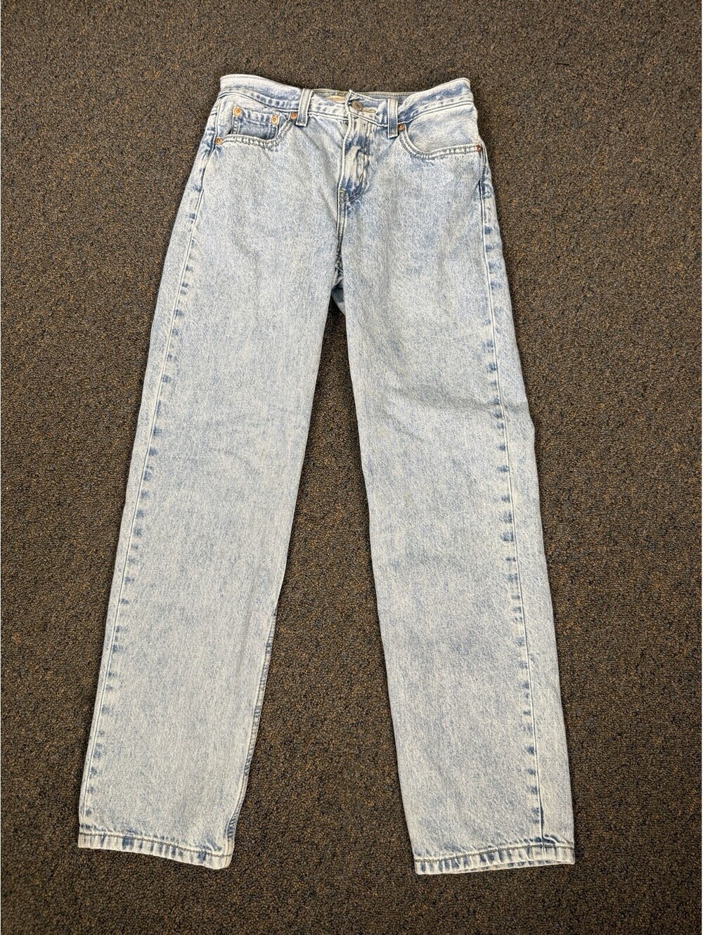 Levi's Jeans Women's Size 25 Blue Low Pro Straight Light Wash Cotton Denim EUC